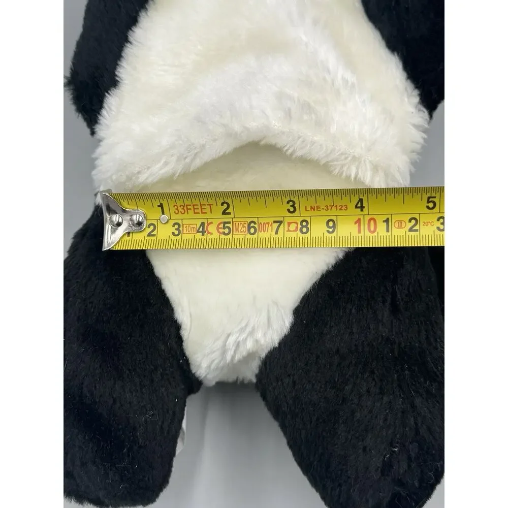 Skunk Plush Full Body Hand Puppet Stuffed Animal Black White 12 Inch